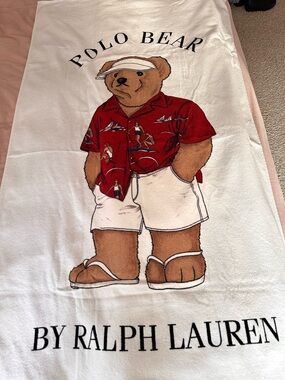 NWT Ralph Lauren Home Beach Bear Beach Towel.